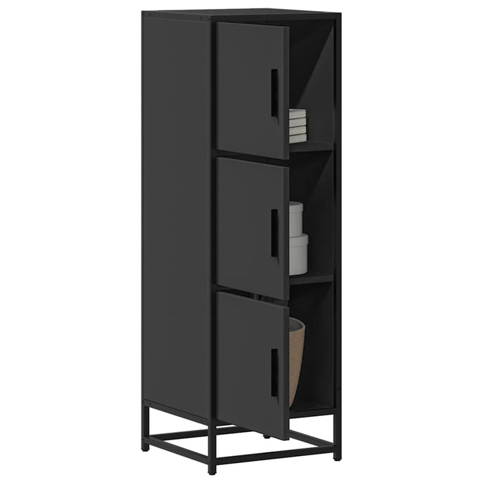 Dulapuru negru 35,5x35x106,5 cm lemn și metal prelucrat WALTI