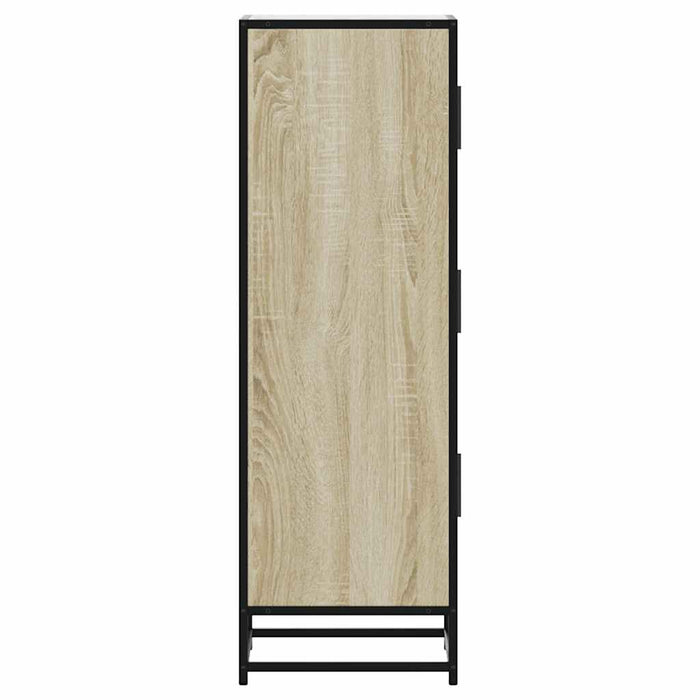 Dulapuru Stejar Sonoma 35,5x35x106,5 cm lemn și metal prelucrat WALTI