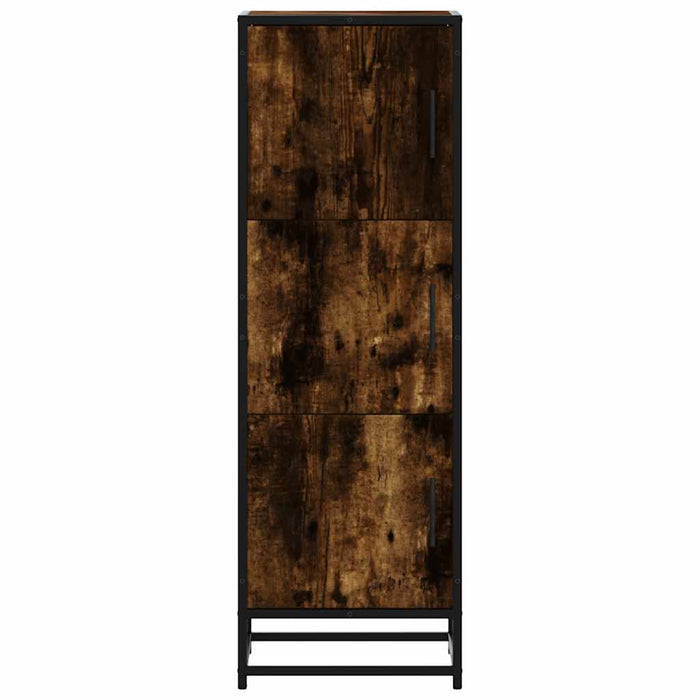 Dulapuru stejar afumat 35,5x35x106,5 cm lemn și metal prelucrat WALTI
