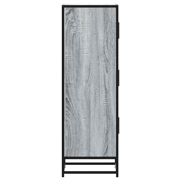 Dulap nalt gri Sonoma 35,5x35x106,5 cm lemn prelucrat WALTI