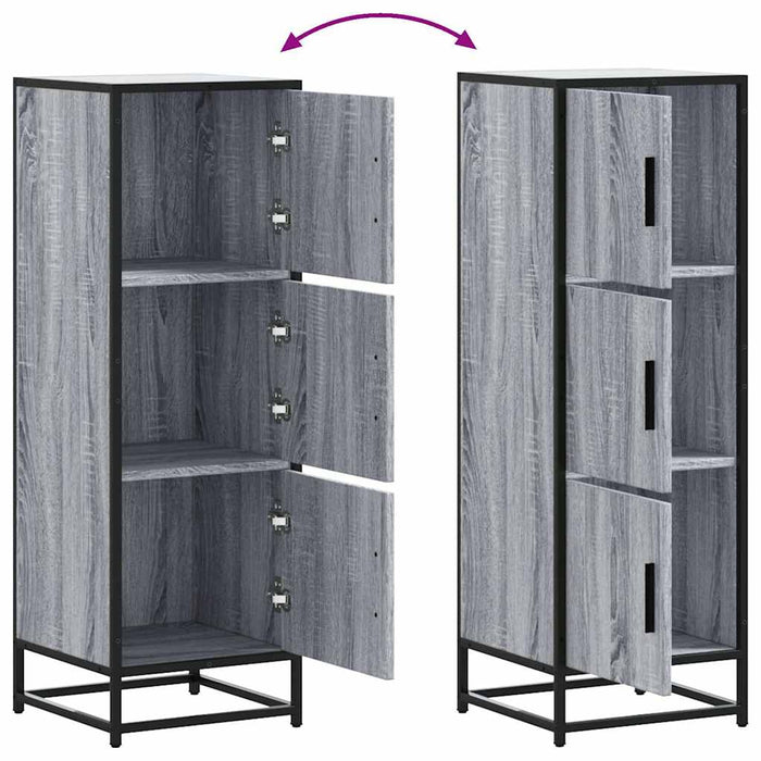 Dulap nalt gri Sonoma 35,5x35x106,5 cm lemn prelucrat WALTI