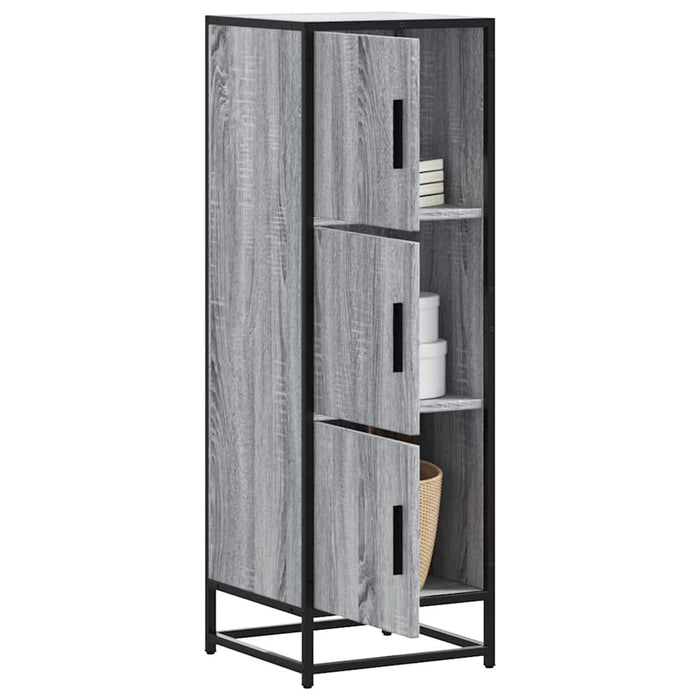 Dulap nalt gri Sonoma 35,5x35x106,5 cm lemn prelucrat WALTI