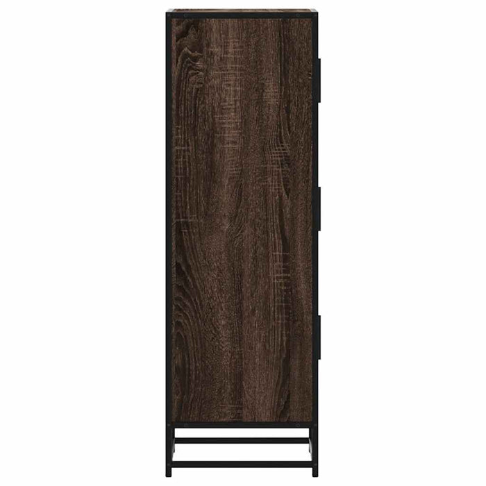 Dulapuru stejar maro 35,5x35x106,5 cm lemn și metal prelucrat WALTI