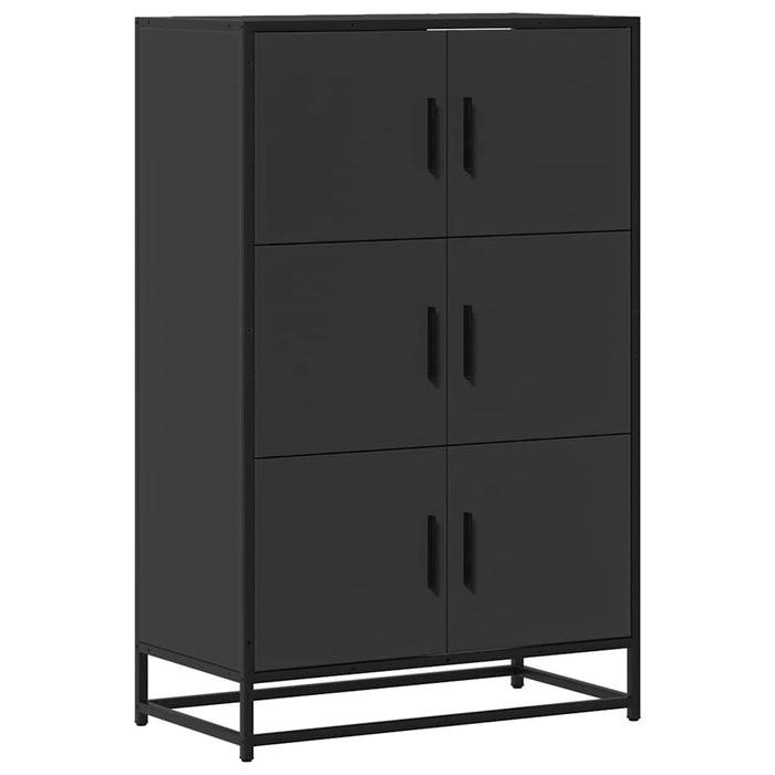 Dulapuru negru 68x35x106,5 cm lemn și metal prelucrat - WALTI WALTI