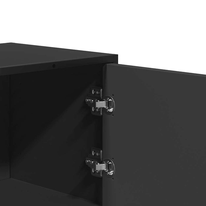 Dulapuru negru 68x35x106,5 cm lemn și metal prelucrat - WALTI WALTI