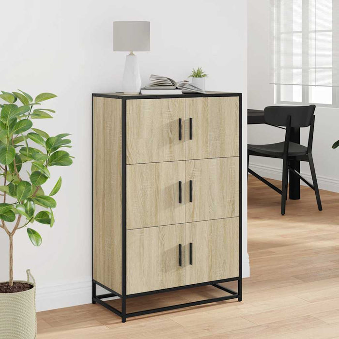 Dulapuru Stejar Sonoma 68x35x106,5 cm lemn și metal prelucrat - WALTI WALTI