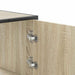 Dulapuru Stejar Sonoma 68x35x106,5 cm lemn și metal prelucrat - WALTI WALTI