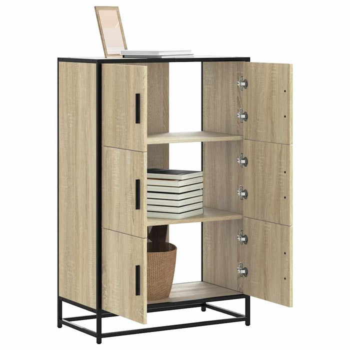 Dulapuru Stejar Sonoma 68x35x106,5 cm lemn și metal prelucrat - WALTI WALTI