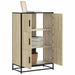 Dulapuru Stejar Sonoma 68x35x106,5 cm lemn și metal prelucrat - WALTI WALTI