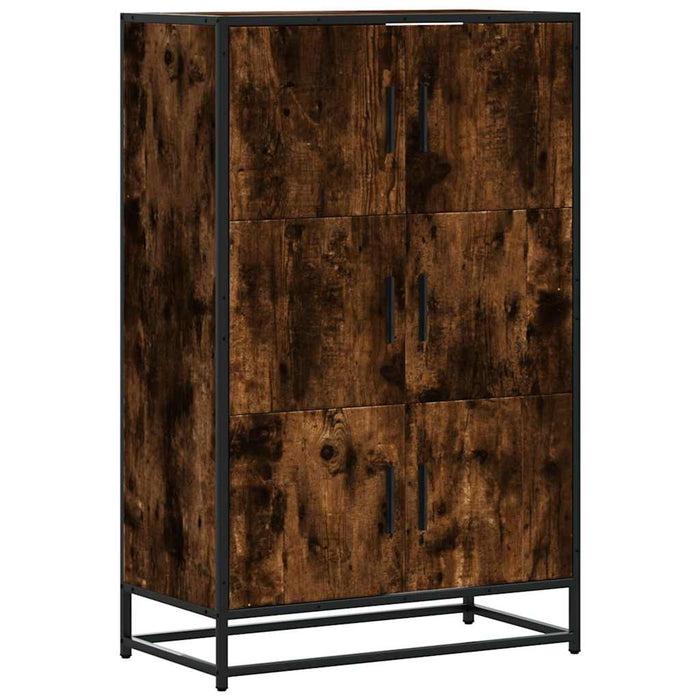 Dulapuru stejar afumat 68x35x106,5 cm lemn și metal prelucrat - WALTI WALTI