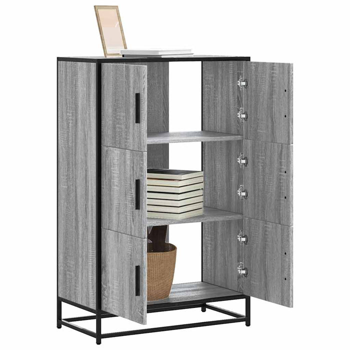 Dulap nalt gri Sonoma 68x35x106,5 cm lemn prelucrat - WALTI WALTI