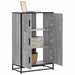 Dulap nalt gri Sonoma 68x35x106,5 cm lemn prelucrat - WALTI WALTI
