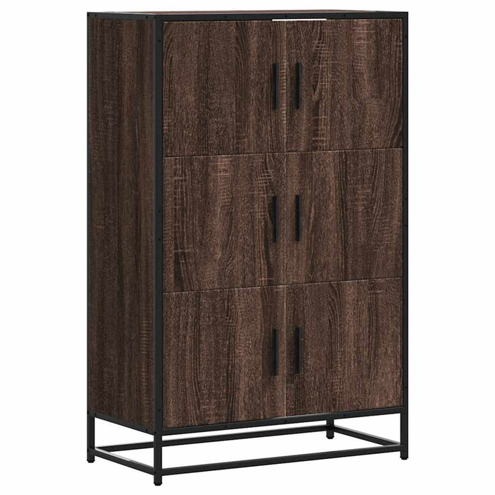 Dulapuru stejar maro 68x35x106,5 cm lemn și metal prelucrat - WALTI WALTI