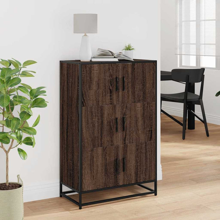 Dulapuru stejar maro 68x35x106,5 cm lemn și metal prelucrat - WALTI WALTI
