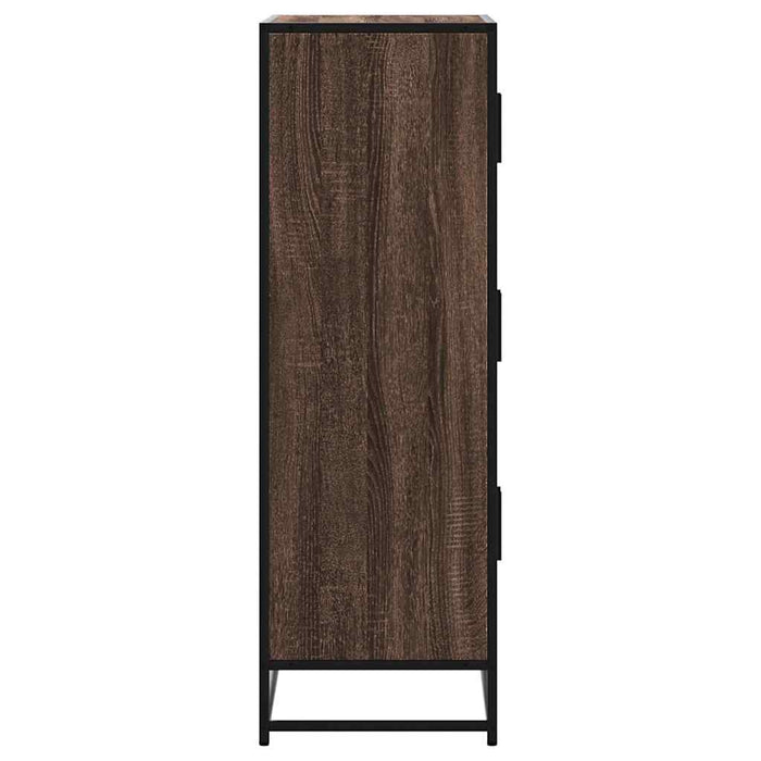 Dulapuru stejar maro 68x35x106,5 cm lemn și metal prelucrat - WALTI WALTI