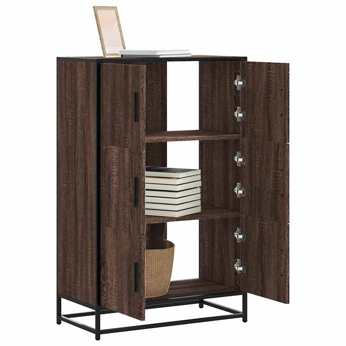 Dulapuru stejar maro 68x35x106,5 cm lemn și metal prelucrat - WALTI WALTI