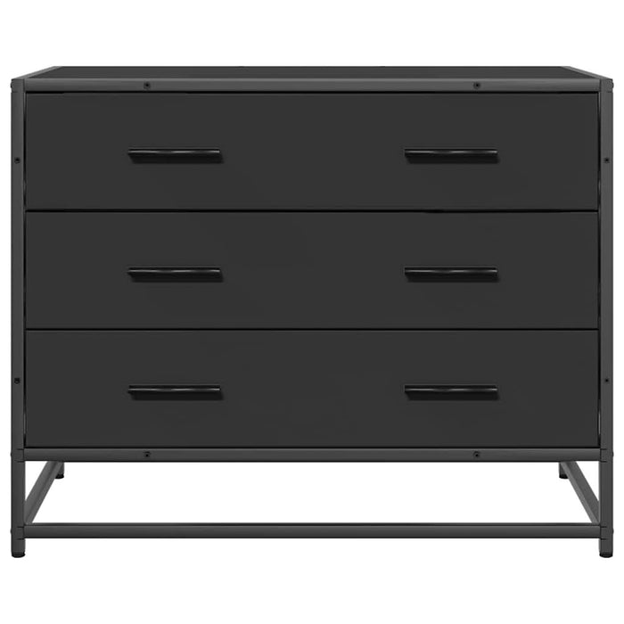 Dulap cu sertare, negru, 70x41x56 cm, lemn compozit - WALTI WALTI