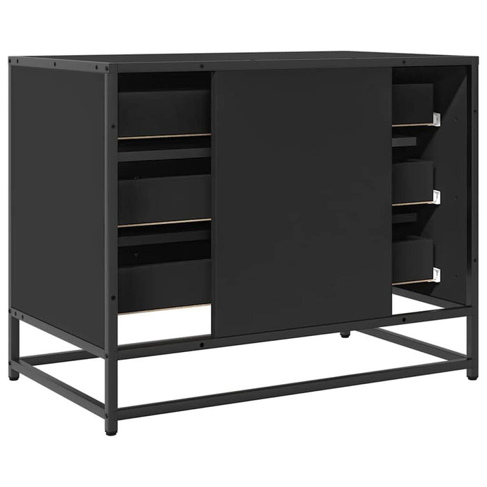 Dulap cu sertare, negru, 70x41x56 cm, lemn compozit - WALTI WALTI