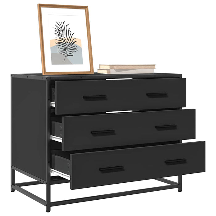 Dulap cu sertare, negru, 70x41x56 cm, lemn compozit - WALTI WALTI