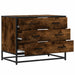 Dulap cu sertar, stejar fumuriu,70x41x56 cm, lemn prelucrat - WALTI WALTI