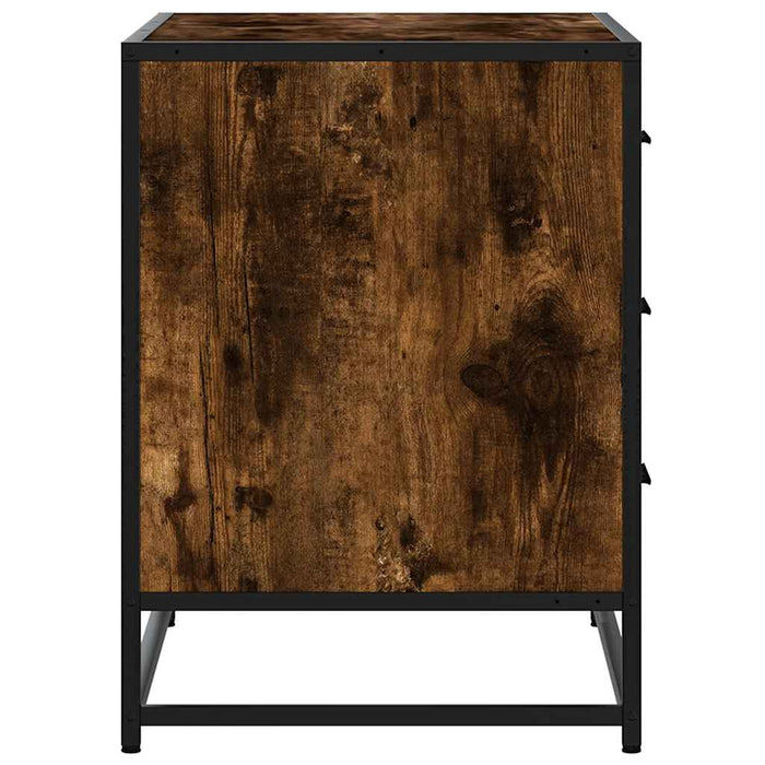 Dulap cu sertar, stejar fumuriu,70x41x56 cm, lemn prelucrat - WALTI WALTI