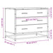 Dulap cu sertar, stejar fumuriu,70x41x56 cm, lemn prelucrat - WALTI WALTI