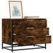 Dulap cu sertar, stejar fumuriu,70x41x56 cm, lemn prelucrat - WALTI WALTI