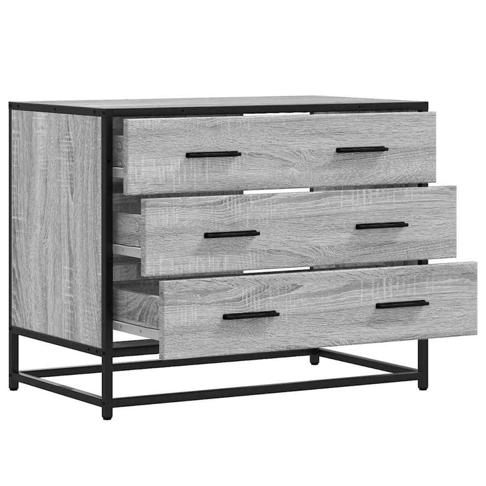 Dulap cu sertar, gri sonoma, 70x41x56 cm, lemn prelucrat - WALTI WALTI