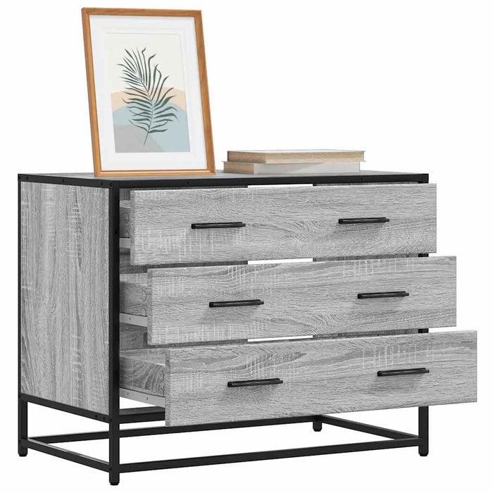 Dulap cu sertar, gri sonoma, 70x41x56 cm, lemn prelucrat - WALTI WALTI