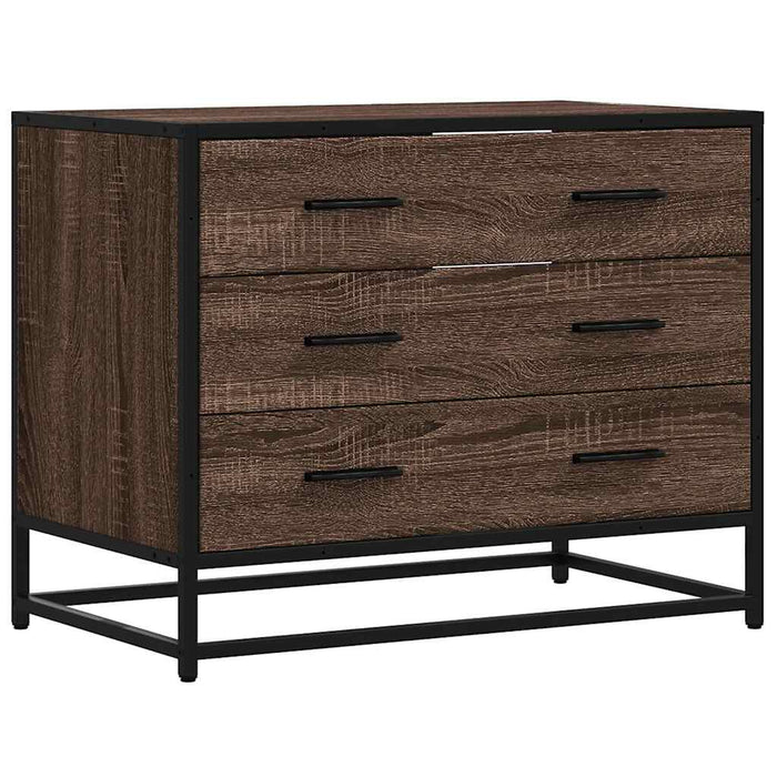 Dulap cu sertar, stejar maro, 70x41x56 cm, lemn prelucrat - WALTI WALTI
