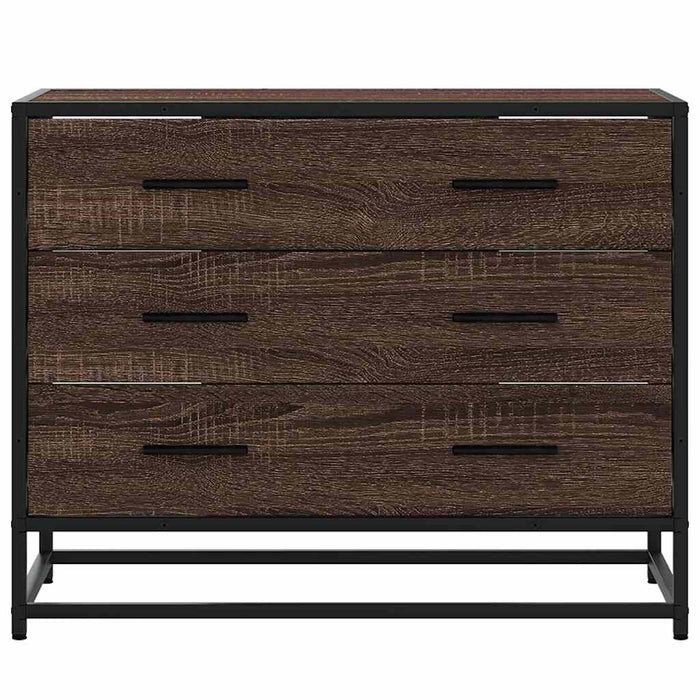 Dulap cu sertar, stejar maro, 70x41x56 cm, lemn prelucrat - WALTI WALTI