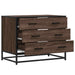 Dulap cu sertar, stejar maro, 70x41x56 cm, lemn prelucrat - WALTI WALTI