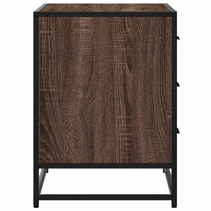 Dulap cu sertar, stejar maro, 70x41x56 cm, lemn prelucrat - WALTI WALTI