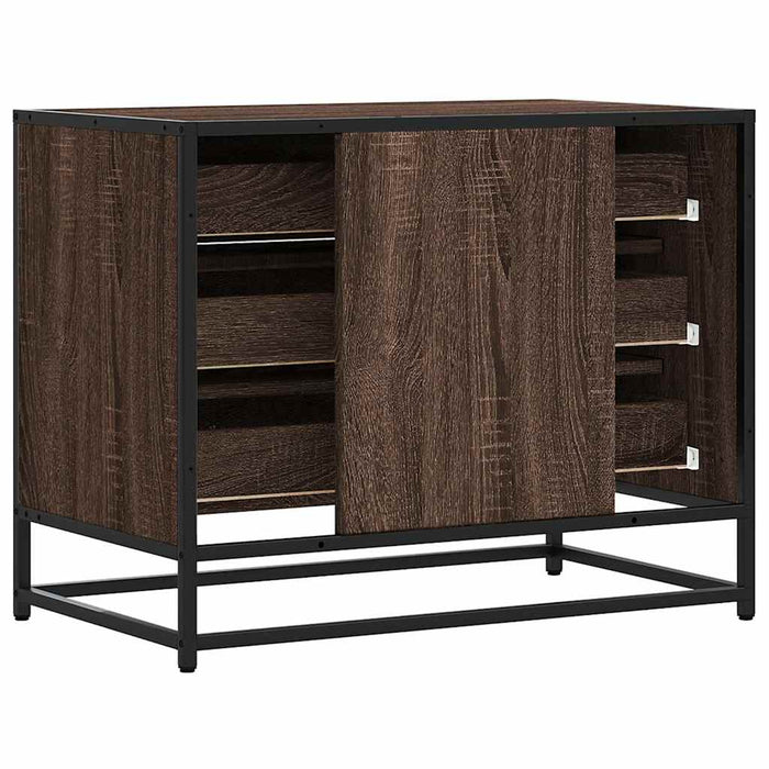 Dulap cu sertar, stejar maro, 70x41x56 cm, lemn prelucrat - WALTI WALTI