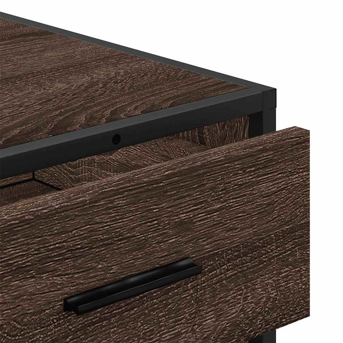 Dulap cu sertar, stejar maro, 70x41x56 cm, lemn prelucrat - WALTI WALTI