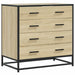 Dulap cu sertare, stejar sonoma, 70x41x70 cm, lemn compozit - WALTI WALTI