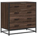 Dulap cu sertar, stejar maro, 70x41x70 cm, lemn prelucrat - WALTI WALTI