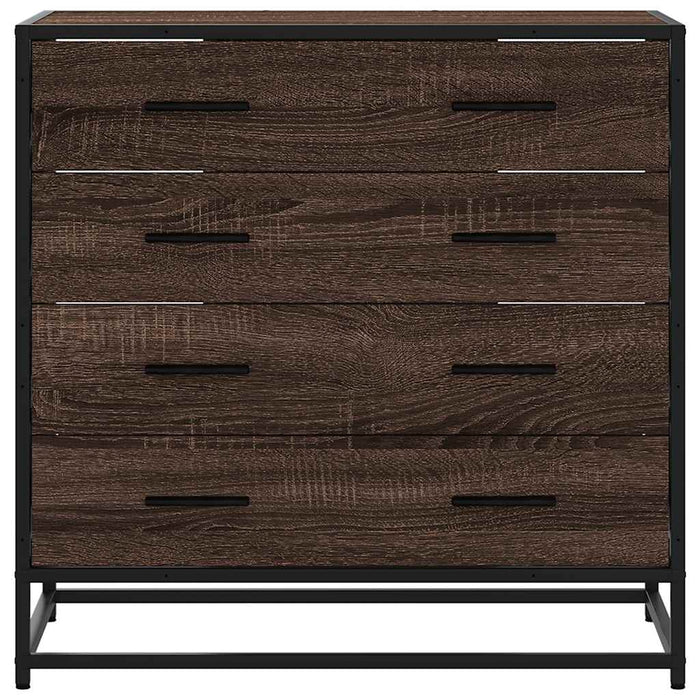 Dulap cu sertar, stejar maro, 70x41x70 cm, lemn prelucrat - WALTI WALTI
