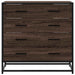 Dulap cu sertar, stejar maro, 70x41x70 cm, lemn prelucrat - WALTI WALTI