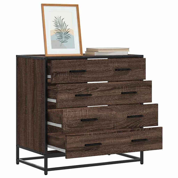 Dulap cu sertar, stejar maro, 70x41x70 cm, lemn prelucrat - WALTI WALTI