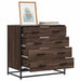 Dulap cu sertar, stejar maro, 70x41x70 cm, lemn prelucrat - WALTI WALTI