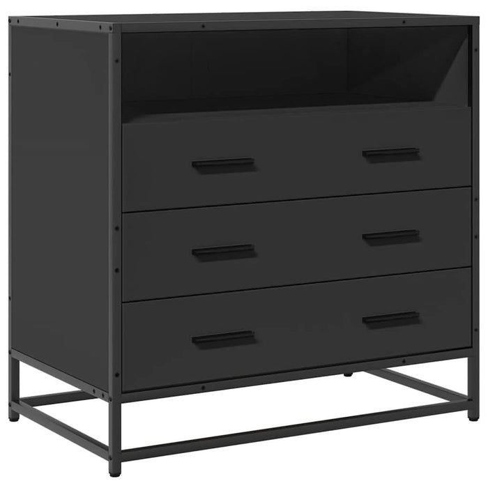 Dulap cu sertare, negru, 70x41x70 cm, lemn compozit - WALTI WALTI