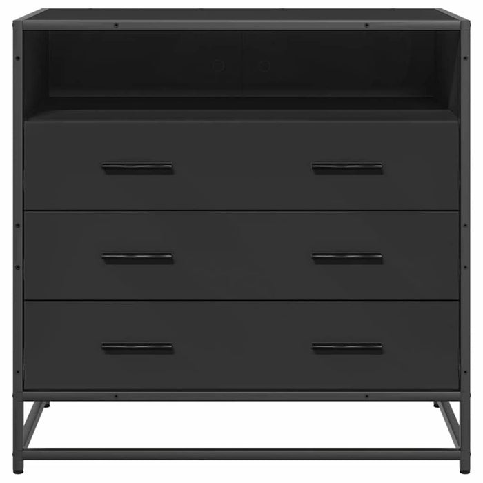 Dulap cu sertare, negru, 70x41x70 cm, lemn compozit - WALTI WALTI