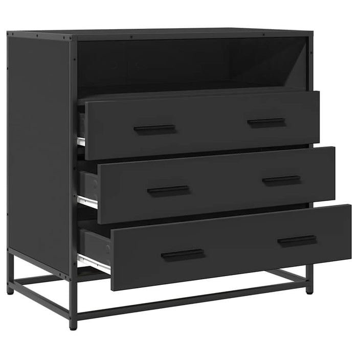 Dulap cu sertare, negru, 70x41x70 cm, lemn compozit - WALTI WALTI