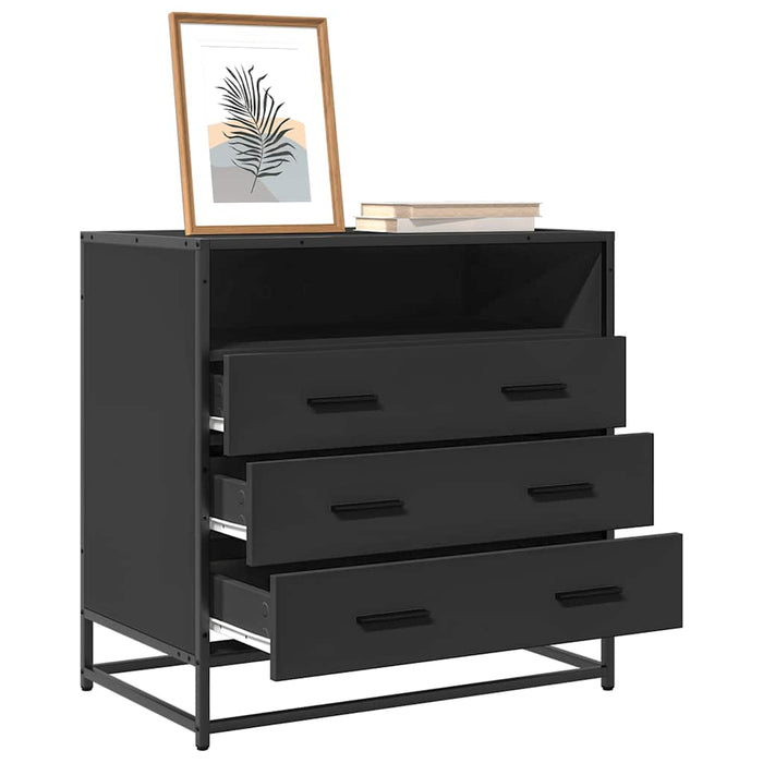Dulap cu sertare, negru, 70x41x70 cm, lemn compozit - WALTI WALTI