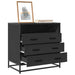 Dulap cu sertare, negru, 70x41x70 cm, lemn compozit - WALTI WALTI