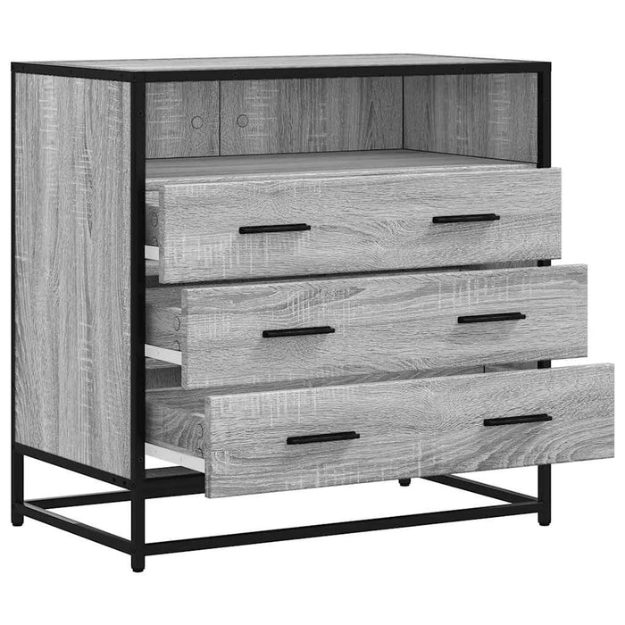 Dulap cu sertar, gri sonoma, 70x41x70 cm, lemn prelucrat - WALTI WALTI