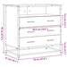 Dulap cu sertar, gri sonoma, 70x41x70 cm, lemn prelucrat - WALTI WALTI