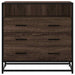 Dulap cu sertar, stejar maro, 70x41x70 cm, lemn prelucrat - WALTI WALTI