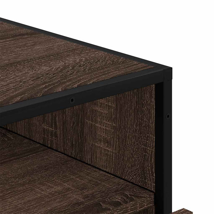 Dulap cu sertar, stejar maro, 70x41x70 cm, lemn prelucrat - WALTI WALTI